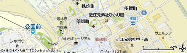 滋賀県近江八幡市大工町6周辺の地図