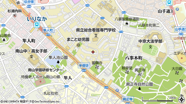 〒466-0826 愛知県名古屋市昭和区滝川町の地図
