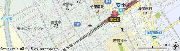 滋賀県近江八幡市安土町常楽寺609周辺の地図