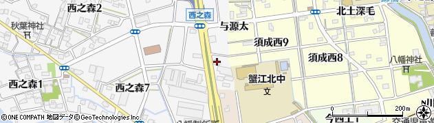 STEAK HOUSE BRONCOBILLY 蟹江インター店周辺の地図