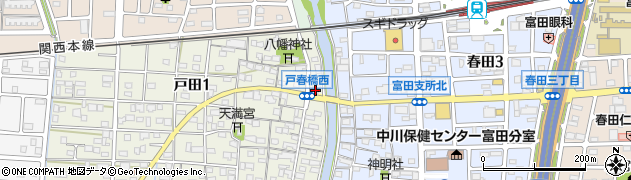 カースタレンタカー春田駅前店周辺の地図