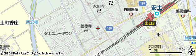 滋賀県近江八幡市安土町常楽寺880周辺の地図