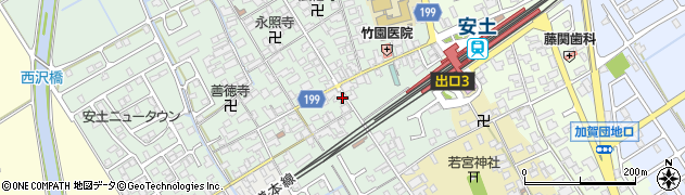 滋賀県近江八幡市安土町常楽寺854周辺の地図