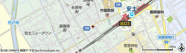 滋賀県近江八幡市安土町常楽寺853周辺の地図