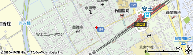 滋賀県近江八幡市安土町常楽寺845周辺の地図