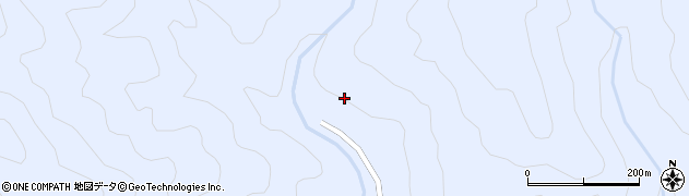 愛知県豊根村（北設楽郡）古真立（上分地）周辺の地図