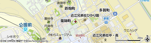 滋賀県近江八幡市大工町7周辺の地図