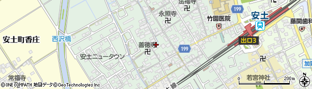 滋賀県近江八幡市安土町常楽寺897周辺の地図