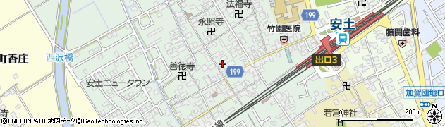 滋賀県近江八幡市安土町常楽寺844周辺の地図