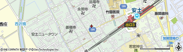 滋賀県近江八幡市安土町常楽寺832周辺の地図