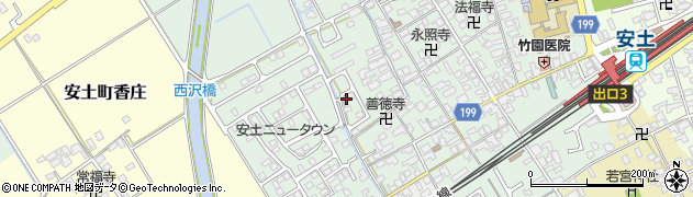 滋賀県近江八幡市安土町常楽寺1061周辺の地図