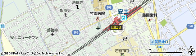 滋賀県近江八幡市安土町常楽寺600周辺の地図
