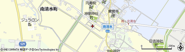 滋賀県東近江市南清水町327周辺の地図