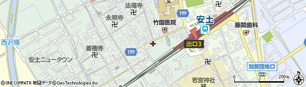 滋賀県近江八幡市安土町常楽寺612周辺の地図