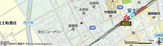 滋賀県近江八幡市安土町常楽寺883周辺の地図