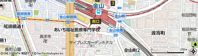 スターバックスコーヒー 金山駅南口店周辺の地図