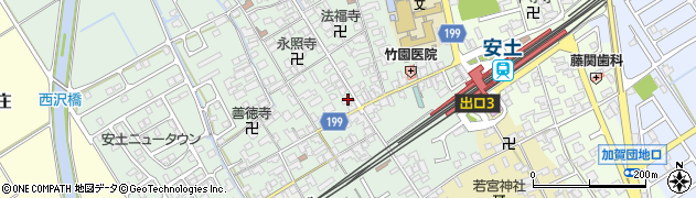 滋賀県近江八幡市安土町常楽寺827周辺の地図
