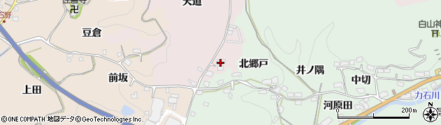 愛知県豊田市東広瀬町（天道）周辺の地図