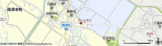 滋賀県東近江市南清水町90周辺の地図
