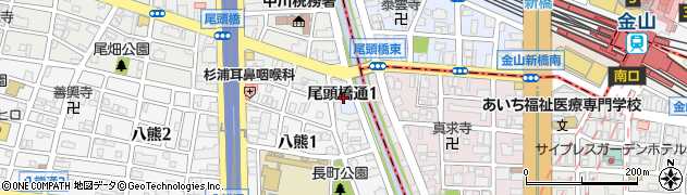 愛知県名古屋市中川区尾頭橋通周辺の地図
