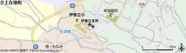 伊香立小学校前周辺の地図