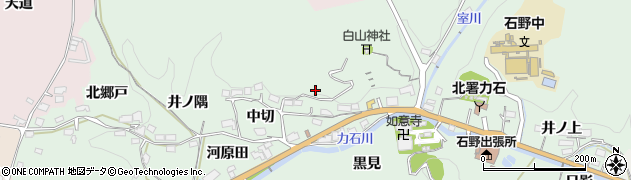 愛知県豊田市力石町周辺の地図