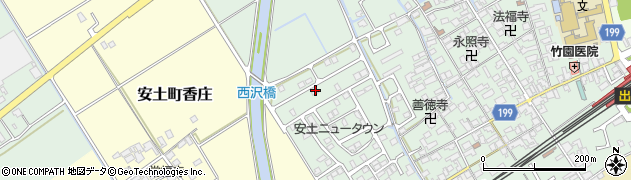 滋賀県近江八幡市安土町常楽寺1086周辺の地図