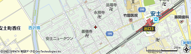 滋賀県近江八幡市安土町常楽寺882周辺の地図