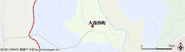 京都府京都市北区大森西町周辺の地図