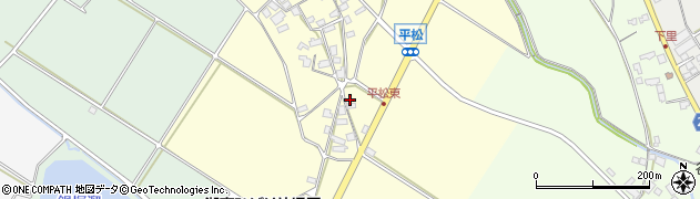 滋賀県東近江市平松町663周辺の地図