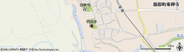 明源寺周辺の地図