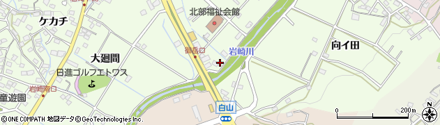 愛知県日進市岩崎町大塚160周辺の地図