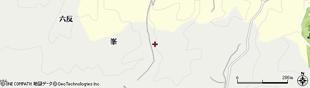 愛知県豊田市中金町（峯）周辺の地図