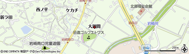 愛知県日進市岩崎町大廻間周辺の地図