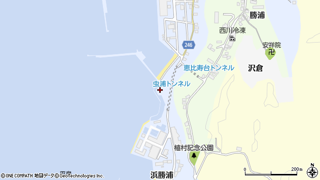 〒299-5233 千葉県勝浦市浜勝浦の地図