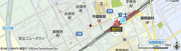 滋賀県近江八幡市安土町常楽寺613周辺の地図