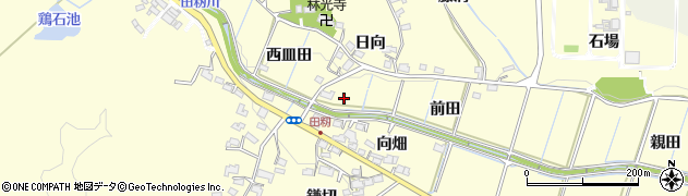 愛知県豊田市田籾町周辺の地図
