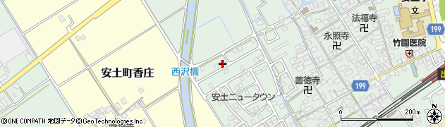 滋賀県近江八幡市安土町常楽寺1090周辺の地図