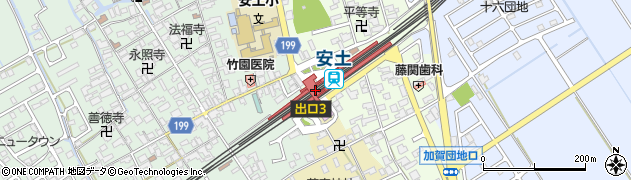 安土駅周辺の地図