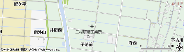 愛知県愛西市森川町子消前5周辺の地図