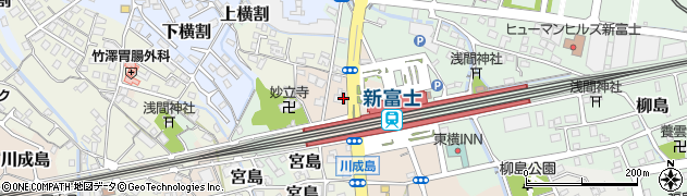 トヨタレンタリース静岡新富士駅前店周辺の地図
