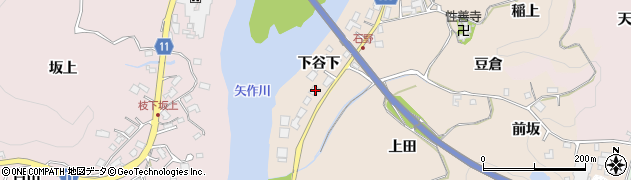 愛知県豊田市石野町下谷下155周辺の地図