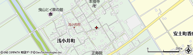 滋賀県近江八幡市浅小井町周辺の地図