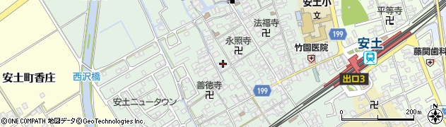 滋賀県近江八幡市安土町常楽寺803周辺の地図