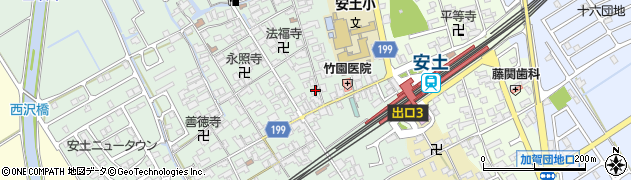 滋賀県近江八幡市安土町常楽寺618周辺の地図