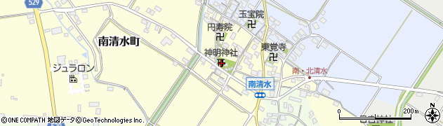 滋賀県東近江市南清水町174周辺の地図