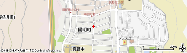 滋賀県大津市陽明町周辺の地図