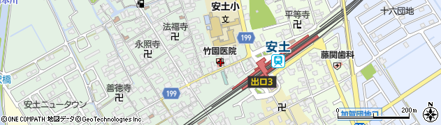 滋賀県近江八幡市安土町常楽寺590周辺の地図