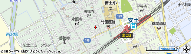 滋賀県近江八幡市安土町常楽寺620周辺の地図