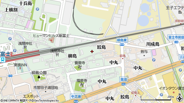 〒416-0932 静岡県富士市柳島の地図
